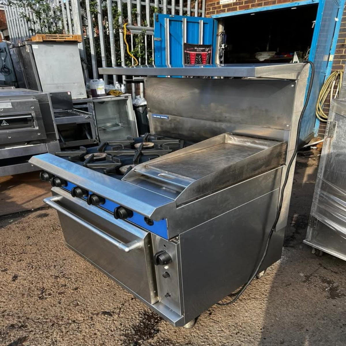 Blue Seal 4 Burner Cooker Range Oven with Hot Plate Refurbished