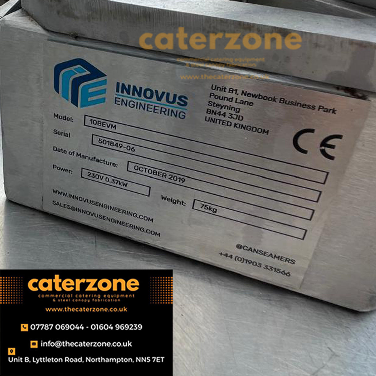 Innovus Engineering Can Seamer 10BEVM- UK Made -Refurbished