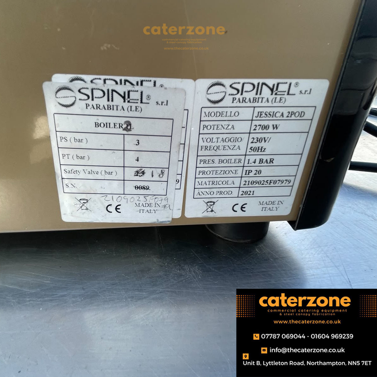Spinel Jessica 2 Group Commercial Espresso Coffee Machine-Refurbished