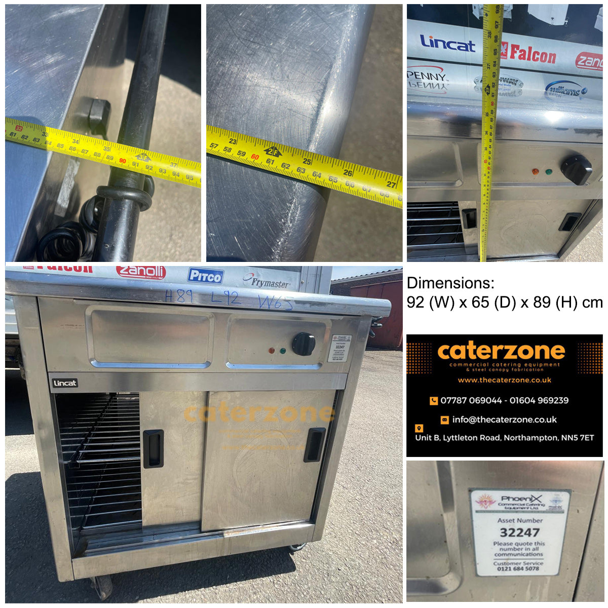 Lincat Mobile Hot Cupboard, Model- GM2 -REFURBISHED