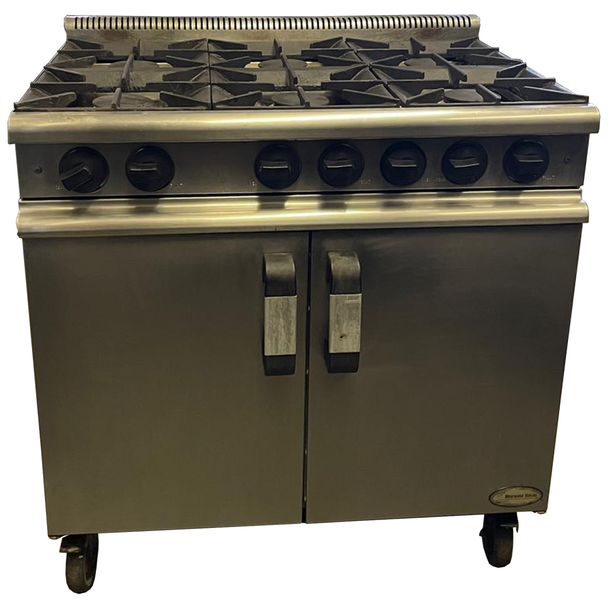 Moorwood Vulcan 6 Burner LPG Gas Oven Range with Castors 90x70x93cm - Refurbished