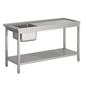 Combisteel Versatile Entry Table with Bottom Shelf - Model 1200 for Enhanced Storage (Compatible with 7280.0045, 0046, 0050, 0055, 0060, 0065 & 7003.0405)