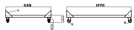 Premium 3-Door Saladette Support by Combisteel - Model 7003.0515