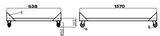 Premium 3-Door Saladette Support by Combisteel - Model 7003.0515