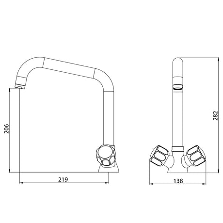 Commercial Catering Equipment - Mixer Faucet Tap | 7013.1605