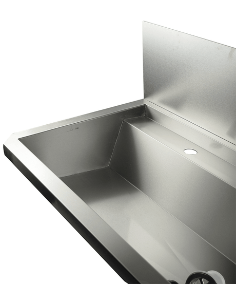 Commercial Sink - Spacious 2400mm Four-Compartment Hand Wash Trough Sink - Model 7013.4615