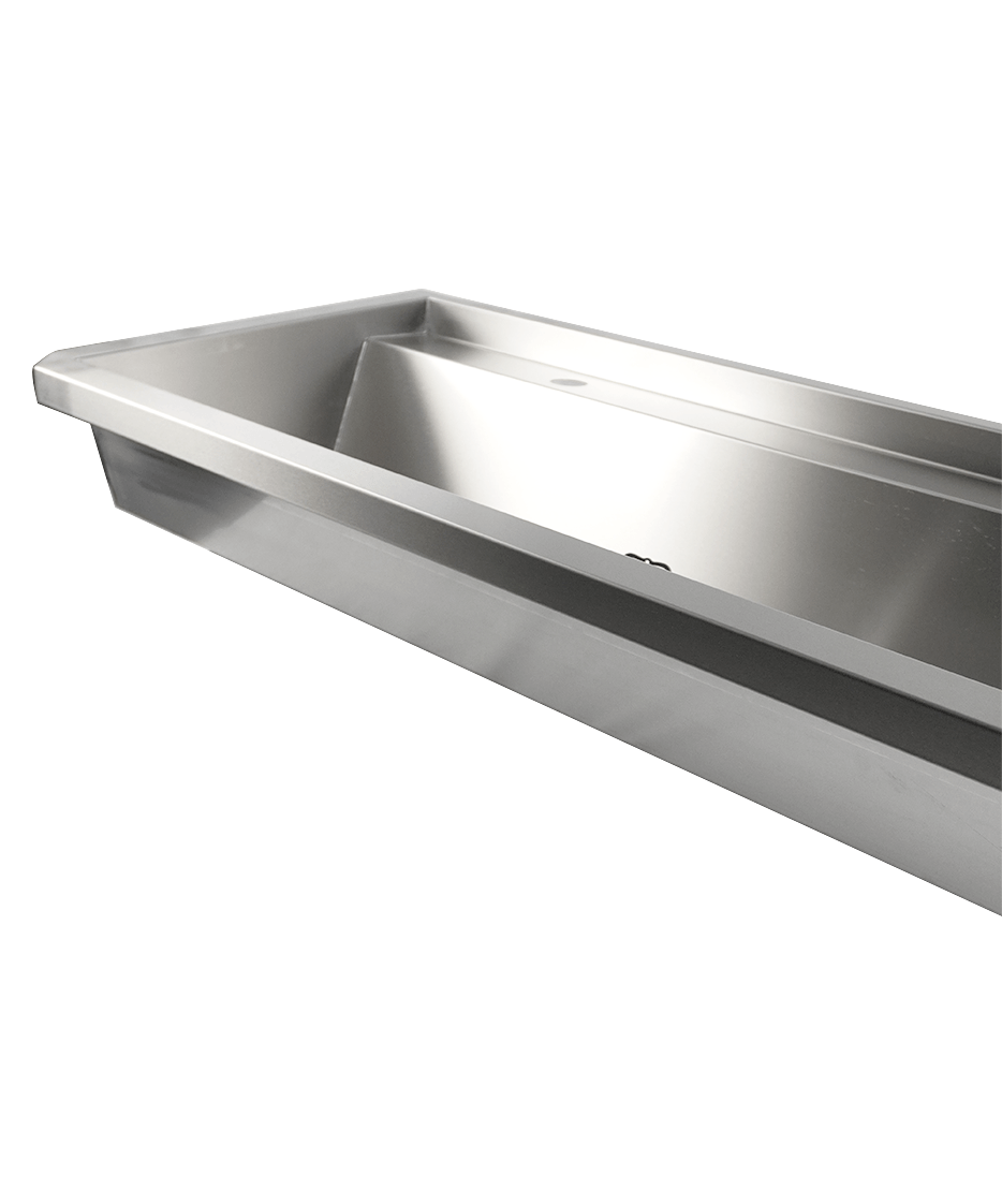 Commercial Sink - Spacious 2400mm Four-Compartment Hand Wash Trough Sink - Model 7013.4615