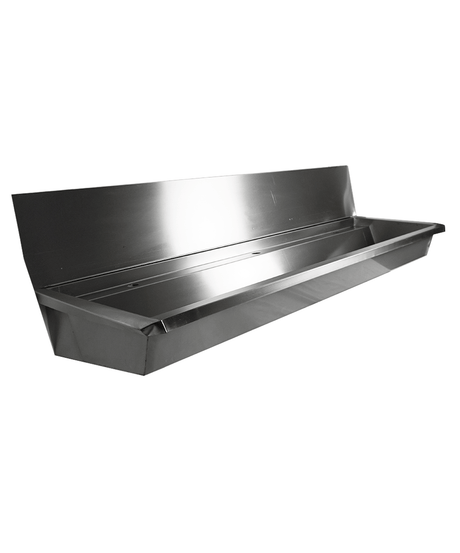 Commercial Sink - Revolutionary 1800mm Three-Hand Wash Trough Sink - Model 7013.4610 for Effortless Hygiene