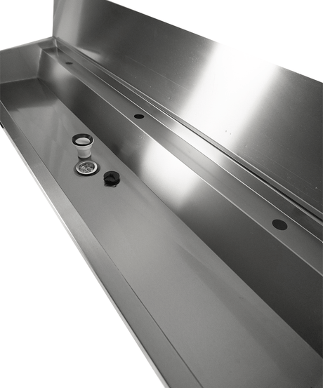 Commercial Sink - Revolutionary 1800mm Three-Hand Wash Trough Sink - Model 7013.4610 for Effortless Hygiene