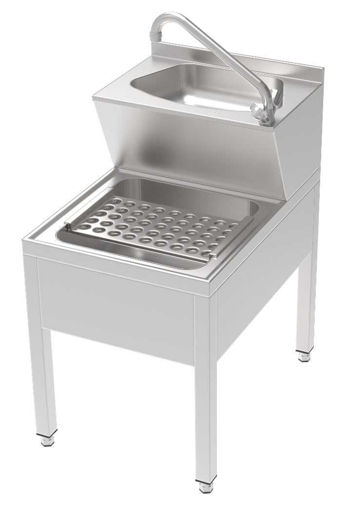 Stylish Combisteel Hand Washbasin - Model 7013.0765