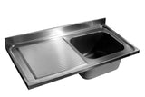 Premium 700mm Right-Side Sink Unit Tabletop by Combisteel - Model 7013.1125