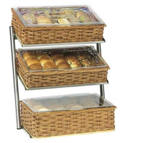 Stylish Combisteel 3-Tier Bread Basket Etagere - Perfect for Displaying Pastries and Breads