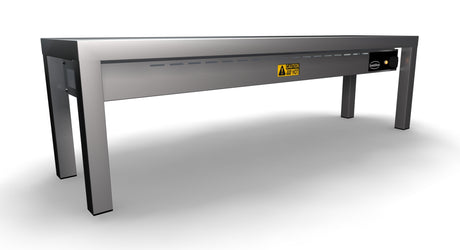 Commercial Shelving - 1200mm Wide Single Ceramic Heated Overshelf – Featuring 3 Powerful 250W Heating Elements