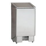 Sleek 60L Combisteel Foot-Pedal Waste Bin for Effortless Garbage Disposal