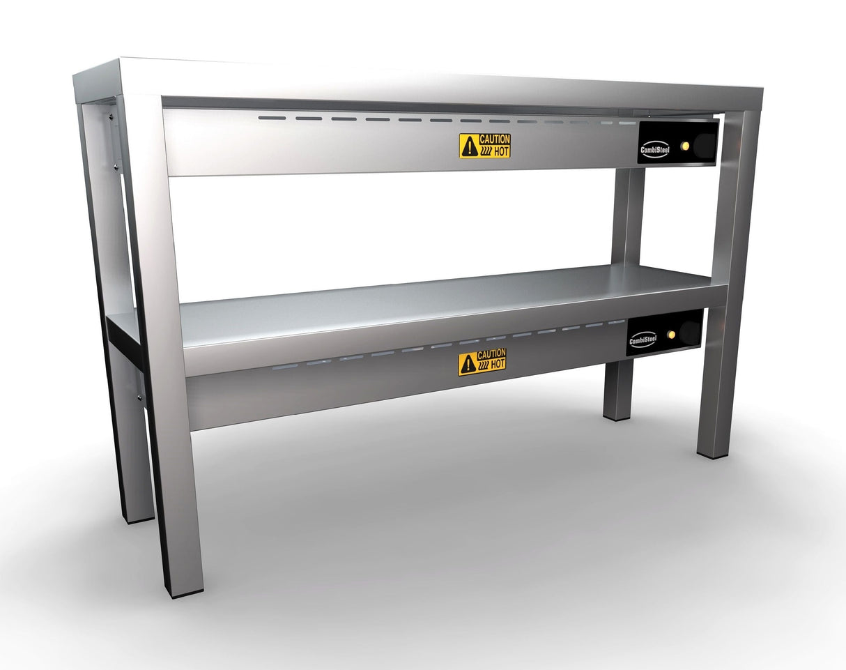 Premium Combisteel Double Tier Heated Ceramic Overshelf – 1200mm Wide with 6 Powerful 250W Elements – Model 7020.0735