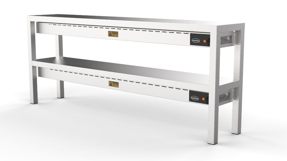 Dual-Level Ceramic Heated Overshelf by Combisteel - 1600mm with 8 Efficient 250W Heaters for Optimal Performance - Model 7020.0745