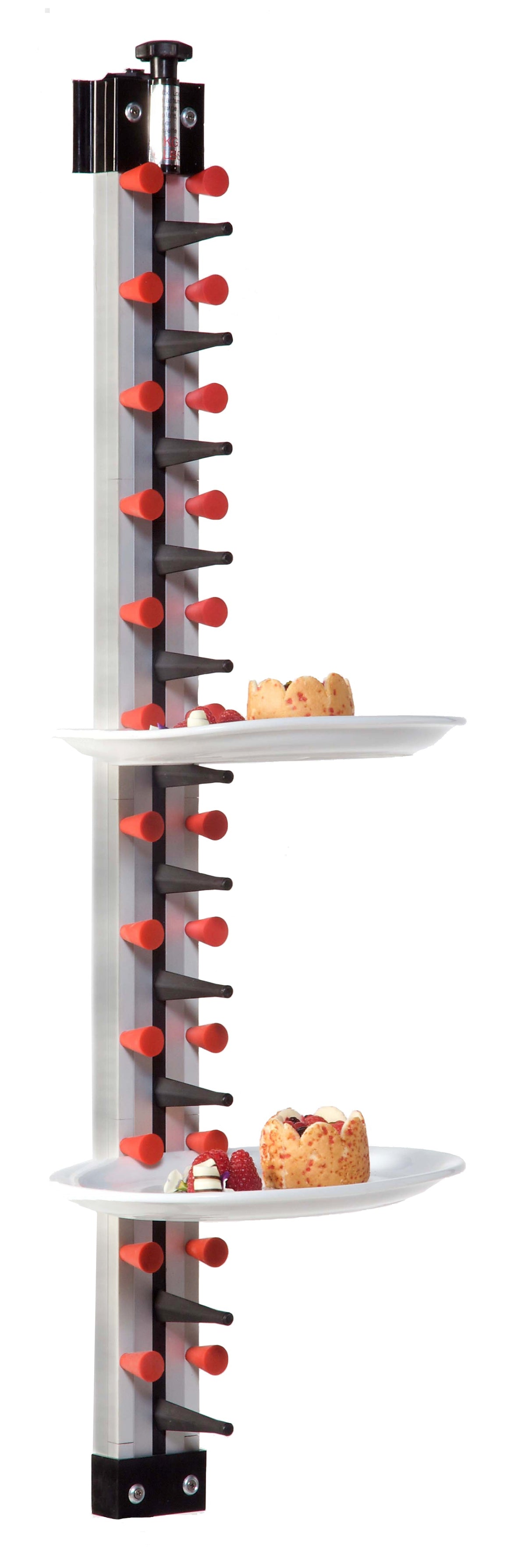 Stylish Combisteel Wall-Mounted Plate Rack Model 12 - 7036.0015 for Optimal Space Efficiency