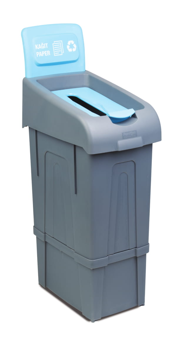 Eco-Friendly Combisteel Recycling Bin for Paper Waste - Model 7048.0065