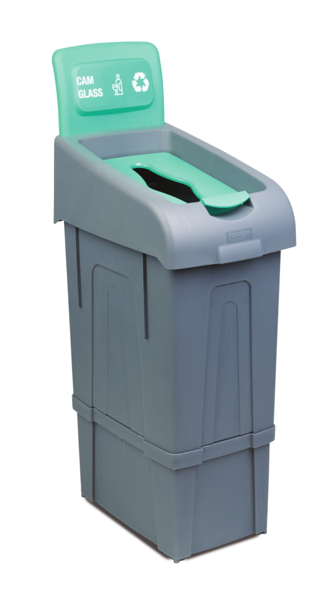 Stylish Glass Recycling Bin by Combisteel - Model 7048.0080