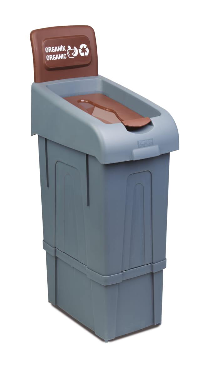 Eco-Friendly Combisteel Organic Waste Recycling Bin - Model 7048.0085