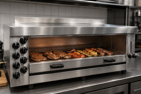 Commercial Catering Equipment - Salamander Gas 8 Heating Zones
