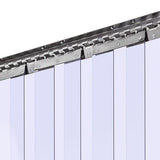 Enhanced CombiSteel PVC Strip Door Air Curtain for Refrigerated and Freezer Spaces - Model 7059.0005