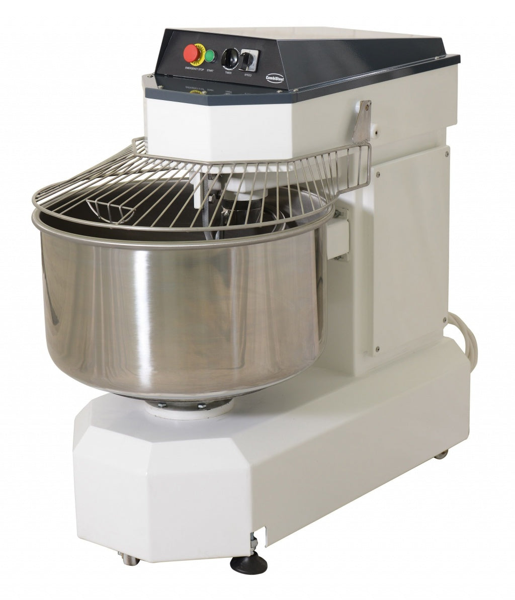 Discover the Combisteel Twin Speed Spiral Dough Mixer - 60 Litre Capacity for Effortless Baking Efficiency! Perfect for 30kg Batches - Model 7061.0120.