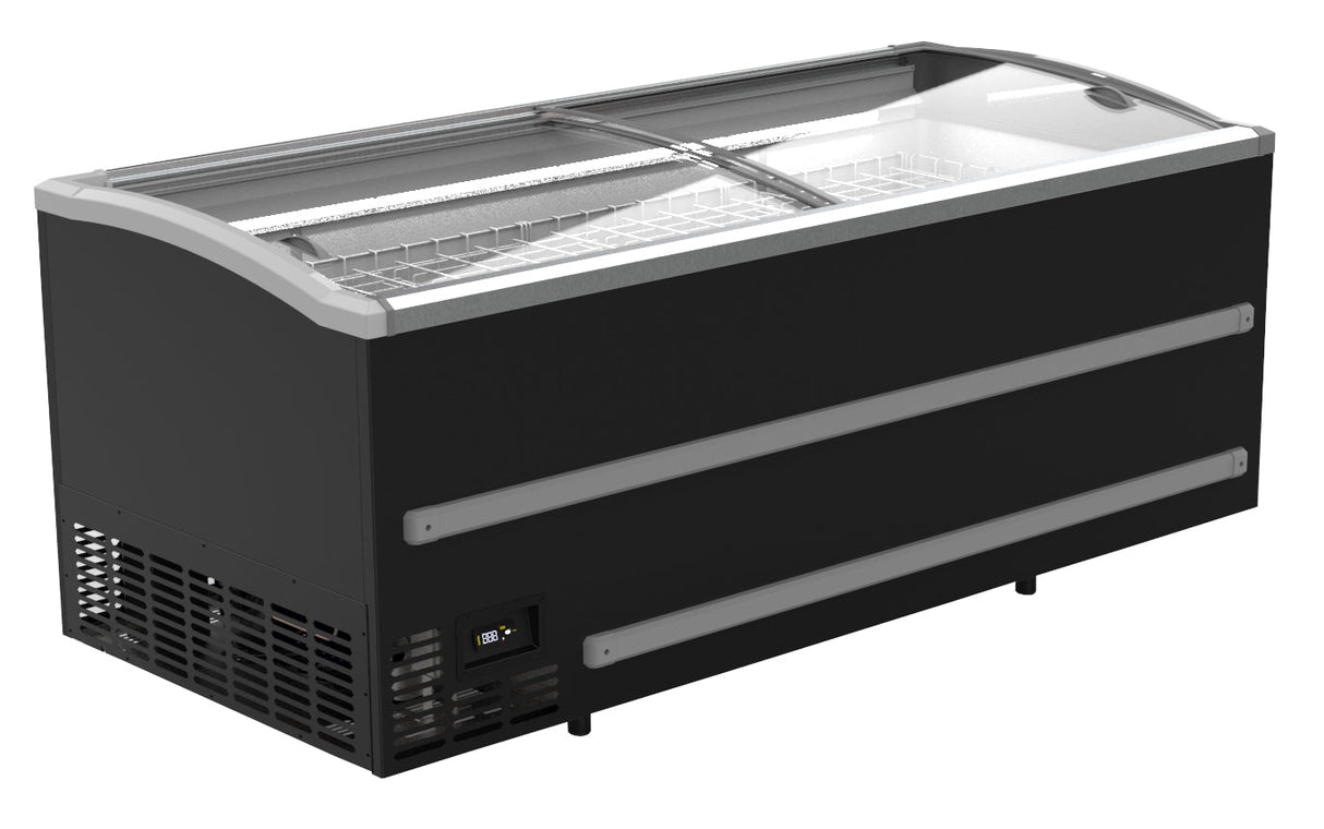 Combisteel Premium Black Supermarket Chest Freezer - 2500L Capacity with Transport Available - Model 7072.0115