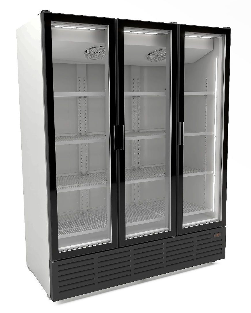 Stunning Combisteel Triple Hinged Glass Door Display Fridge - 1560L Capacity for Ultimate Merchandising!