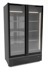 Premium 1230Ltr Double Hinged Glass Door Freezer Merchandiser by Combisteel - Perfect for Showcasing Your Products
