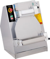 Experience Perfectly Rolled Pizza Dough with the Combisteel 15-Inch Twin Roller Dough Former - Model 7073.0140