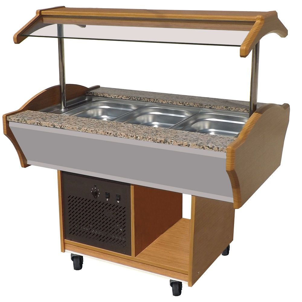 Chic Combisteel Refrigerated Salad Bar Buffet Display - 3 x 1/1 GN Model 7077.0005