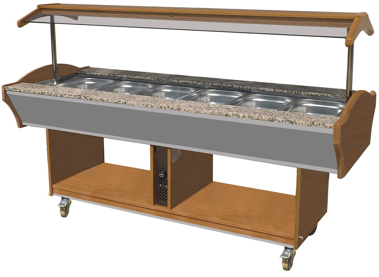 Deluxe Combisteel Hot Buffet GN 6/1 - Perfect for Catering & Events - Model 7077.0030