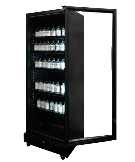 Commercial Catering Equipment - Refrigerator 1 Glass Door Black Sve-450 Bl