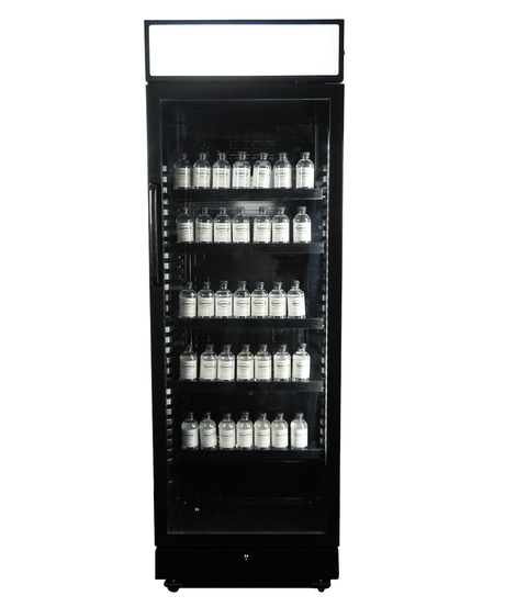 Commercial Catering Equipment - Refrigerator 1 Glass Door Black With Light Box Sve-450 Blc