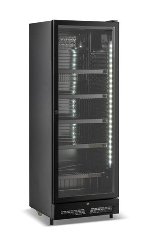 Refrigerator 1 Glass Door Black Sve-450 Bl