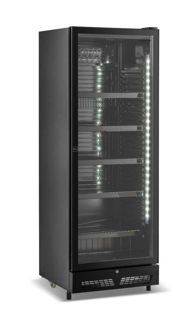 Refrigerator 1 Glass Door Black Sve-450 Bl
