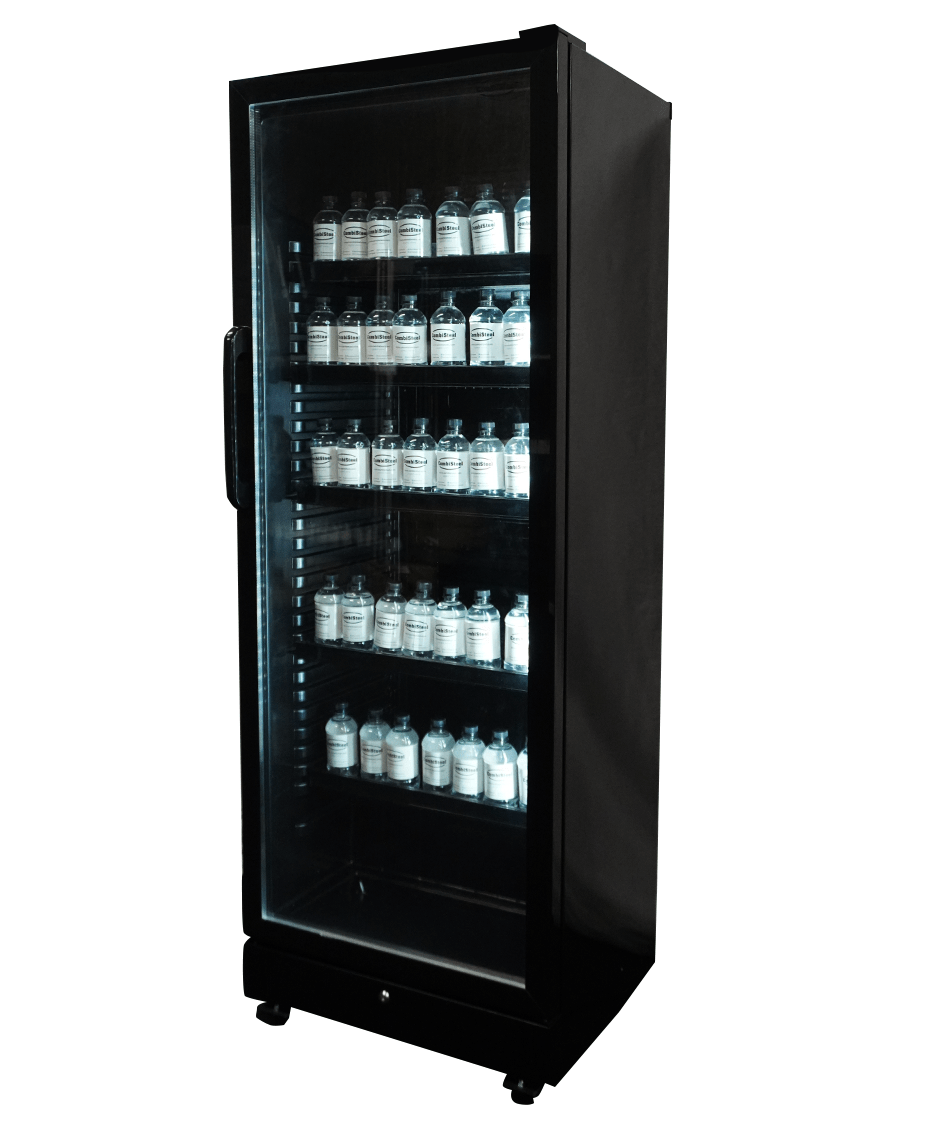 Commercial Catering Equipment - Refrigerator 1 Glass Door Black Sve 450 Bl