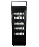 Commercial Catering Equipment - Refrigerator 1 Glass Door Black With Light Box Sve 450 Blc