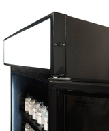 Commercial Catering Equipment - Refrigerator 1 Glass Door Black With Light Box Sve 450 Blc