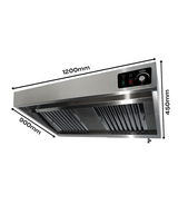 Commercial Catering Equipment - 900 Wall Mounted Hood Complete 1200