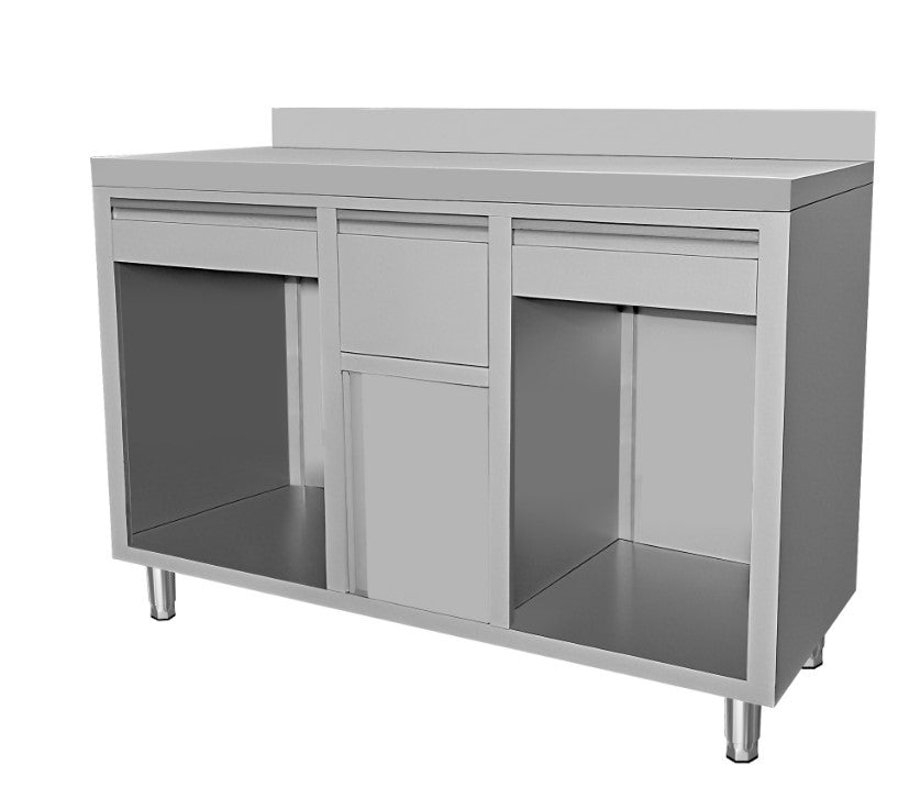 Commercial Stainless Steel Work Table - Stainless Steel Coffee Worktable 1500 X600 X1150