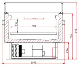 Versatile Combisteel Cooling/Freezing Island - Switchable 1.5 Model 7090.0055