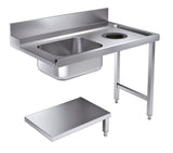 Enhance Your Kitchen with the Combisteel Pre Wash Dishwasher Entry Sink – 1200mm Flat Pack with Scrape Waste Hole
