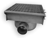 Versatile Combisteel Drain with Single Outlet for Connectable Slotted Channel - 300 x 265mm - Model 7107.0020
