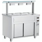 Bain Marie With Sneeze Guard 3 X Gn1/1