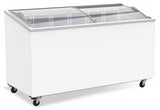 Stylish Combisteel Curved Glass Lid Display Chest Freezer - Spacious 461 Litres Capacity (Model 7151.1015)