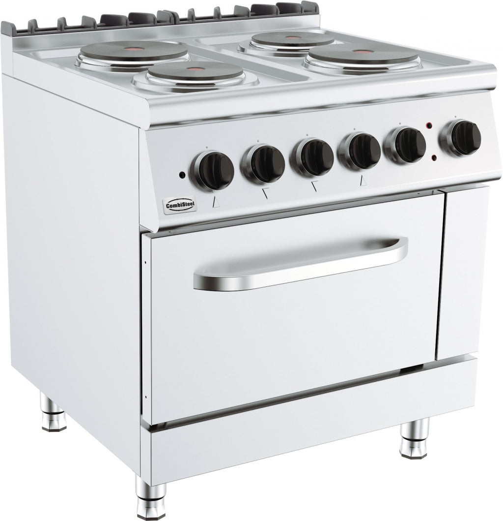 Elegant Combisteel 4-Burner Electric Oven Range - Model 7178.0435