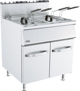 Double the Delights: Combisteel Gas Fryer with Twin Tanks and Four Baskets - 2 x 15 Litre Capacity