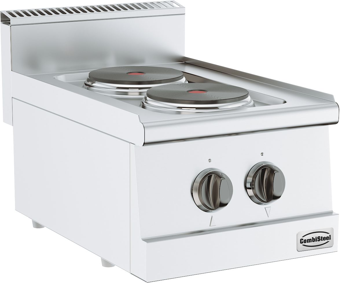 Elevate Your Culinary Experience with the Combisteel 600 Electric Range with Double Burners - Model 7178.0015